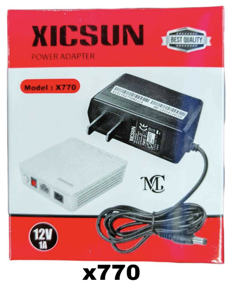 XICSUN X770 12V 1A Power Adapter